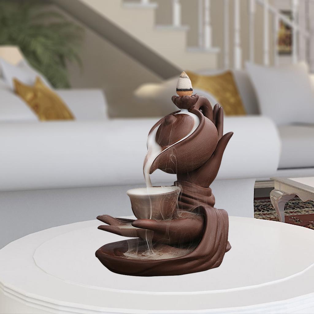 Incense Cone Holder - Buddha Hand & Teapot Shaped Incense