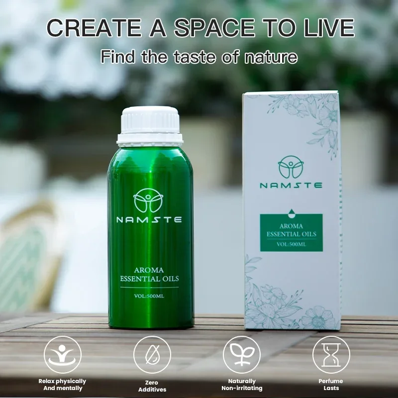 Home Fragrance Device - Namste 500ML Aroma Diffuser Essential Oils