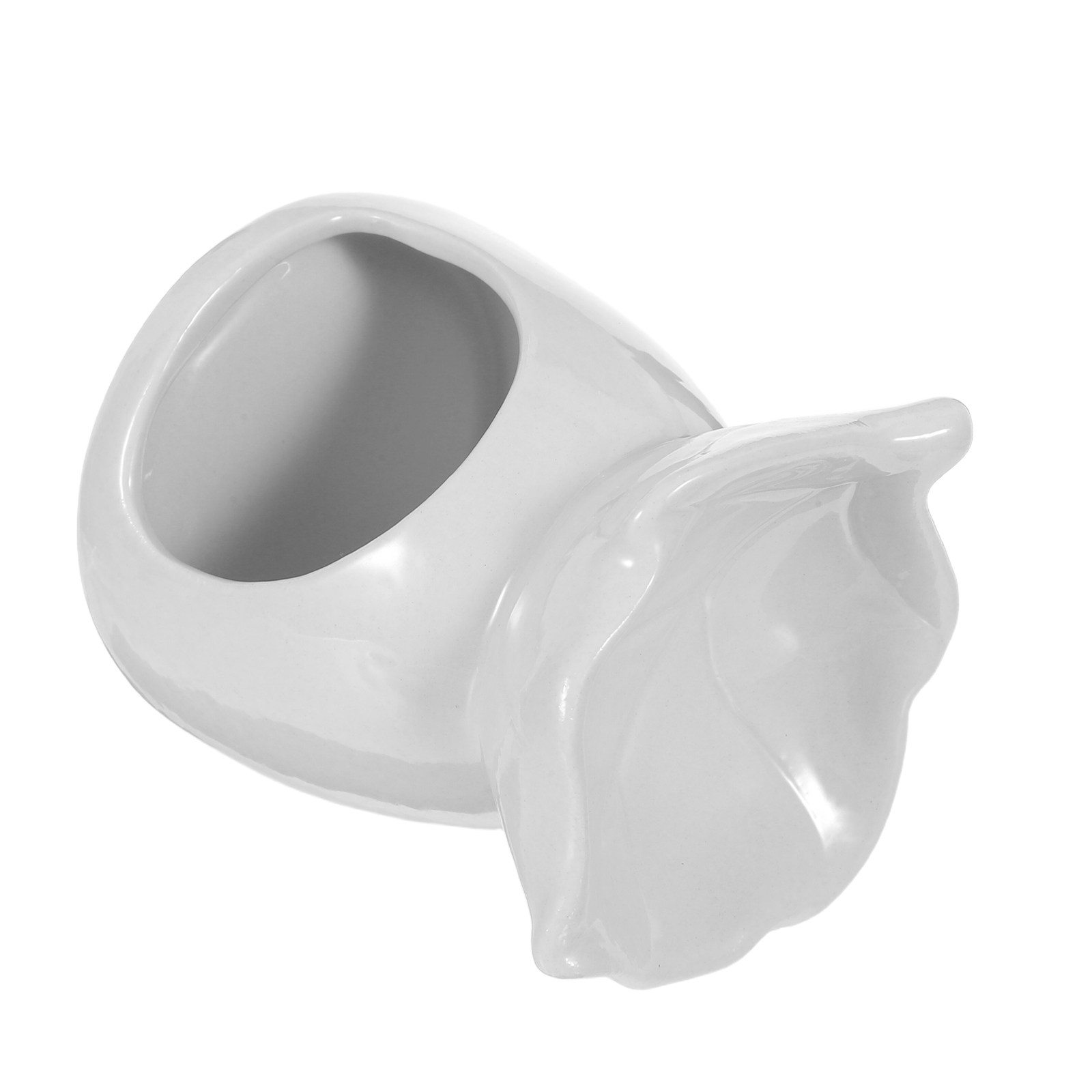 Home Fragrance Oil Diffuser - Ceramic Holder Elegant Leaf-Shaped Tea Light