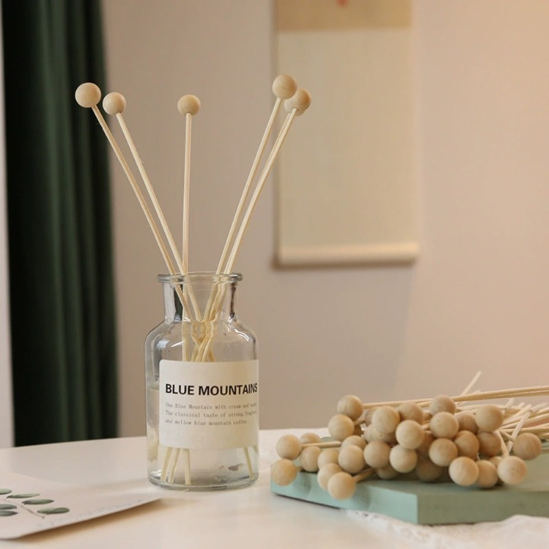 Reed Diffuser Set - 30Pcs/Lot Fireless Wood Ball Aroma Reed