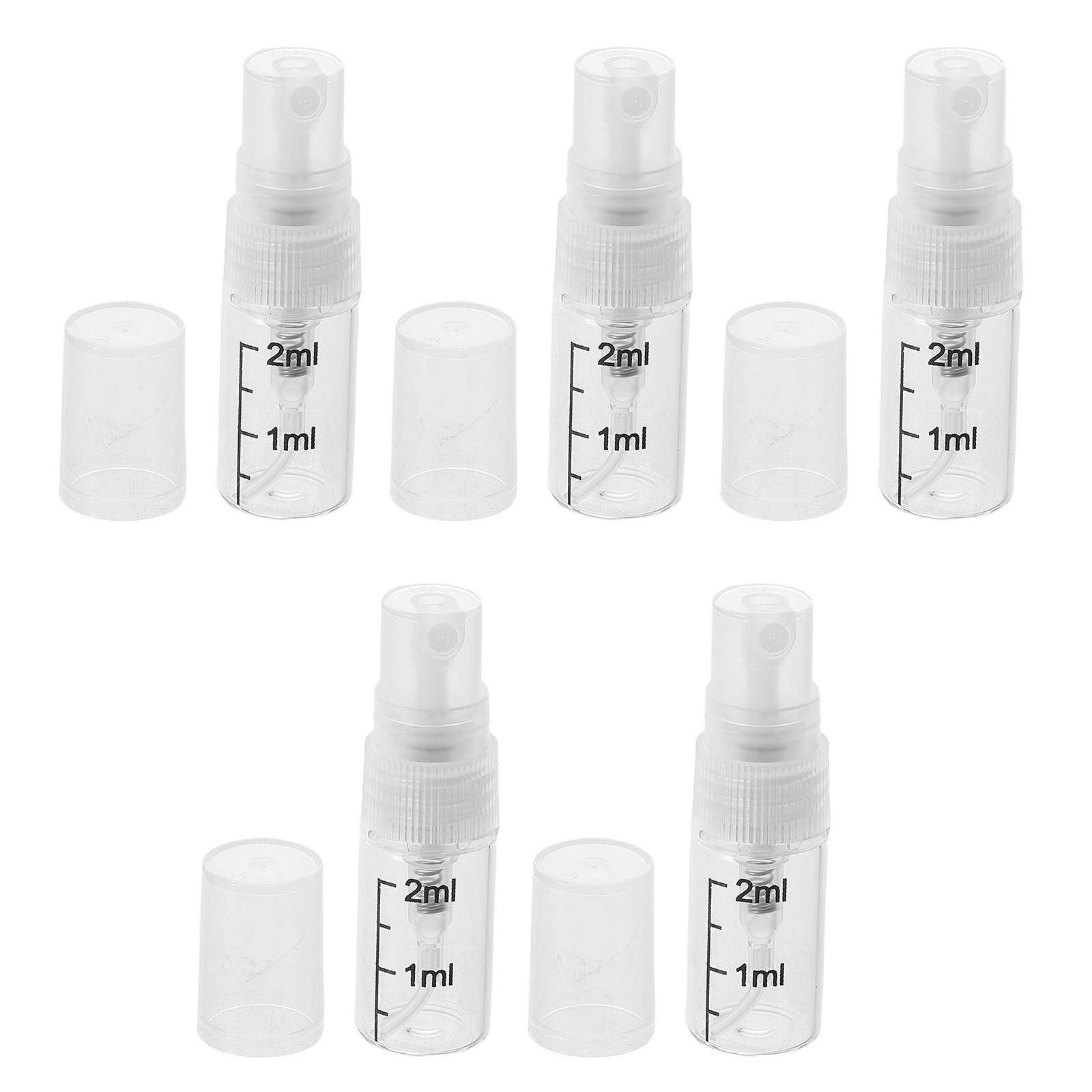 5Pcs Clear Glass Portable Spra - огляд і ціна Perfume Atomizer Travel