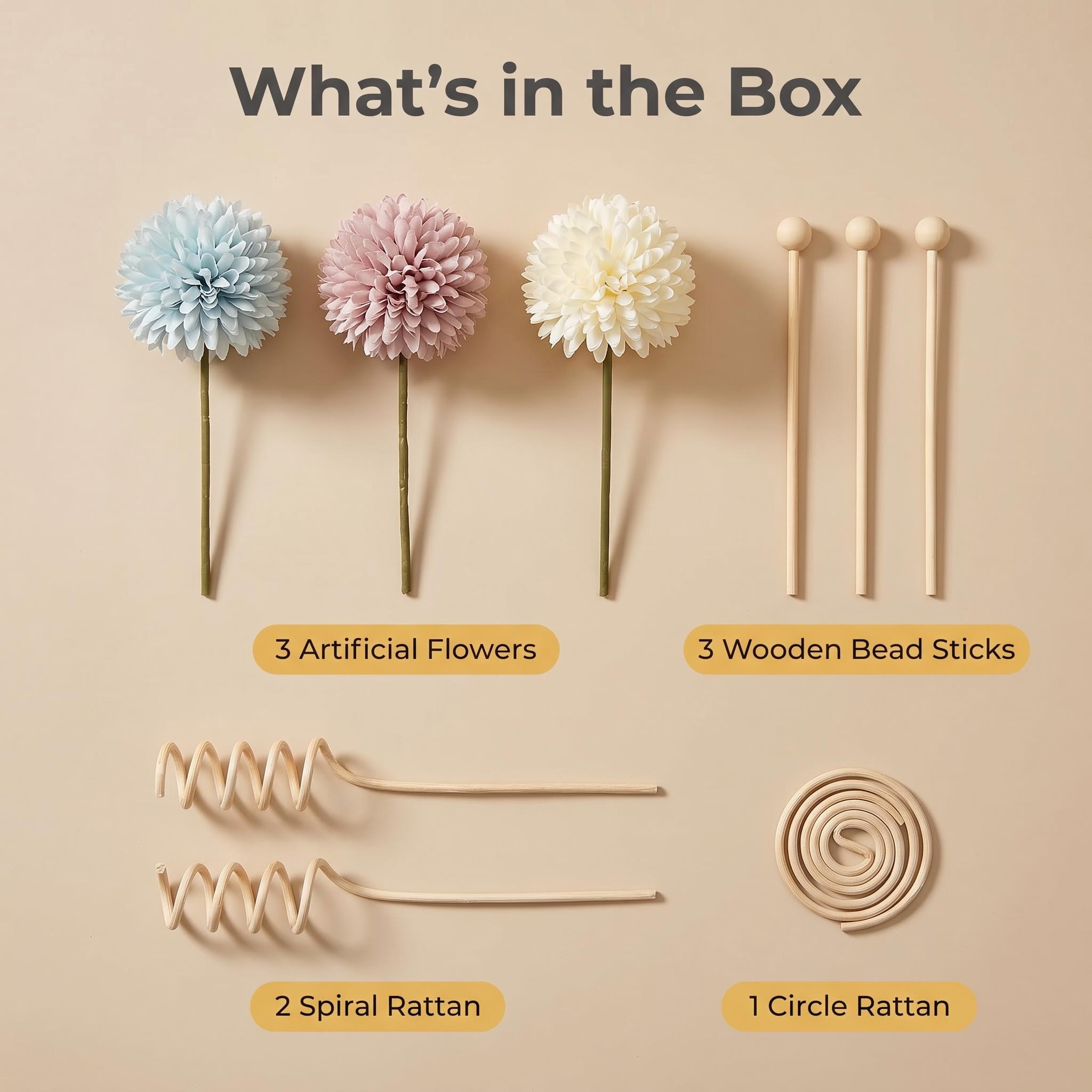 diy diffuser sticks set, artif - огляд і ціна Home Fragrance Aroma Set